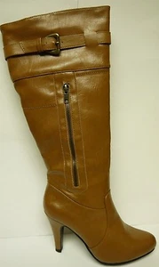 Women's Forever Link Stephanie 1 Knee High Tan Boots Multiple Sizes Brand New - Picture 1 of 3