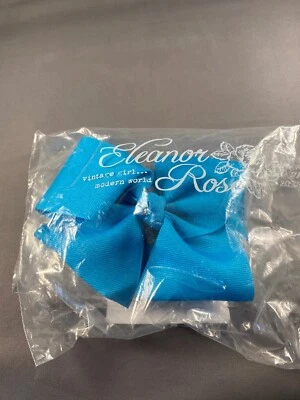 New Eleanor Rose Kids Blue Hair Bow - Imagem 1 de 4