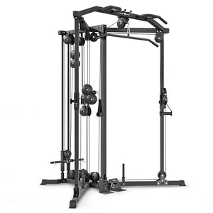Freihantel-Trainingsstation mit oberem und unterem Seilzug MS-W106 2.0 - Bild 1 von 5