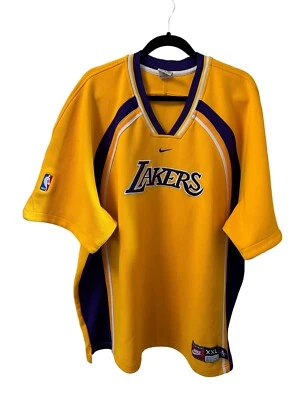 Camisa de aquecimento masculina vintage Nike Los Angeles Lakers tamanho XXL. RARO! - Imagem 1 de 4