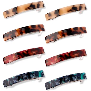 Hair Barrettes for Women 8 Pcs Barrettes for Fine Thick Hair Multi-colored1 - Picture 1 of 9