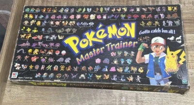1999 POKEMON MASTER TRAINER BOARD GAME INCOMPLETE - MISSING Some PIECES- - Image 1 of 4