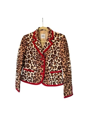 Moschino Cheap And Chic Leopard Print Blazer Size L - Image 1 of 4