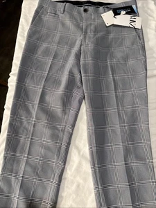 Pantalón Zara Básico Gris Cuadros Cuadros Cintura Trasera Talla 31 - Imagen 1 de 16