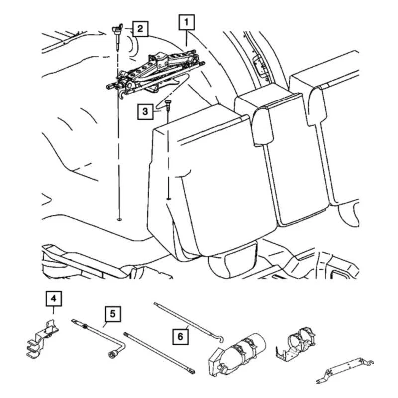 For Ram 1500 Classic 2019-2024 Mopar 68541139AA Tool Bag Foto 1 de 1