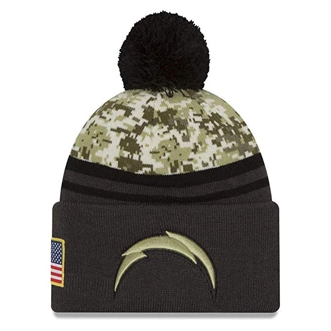 RARE 100% Authentic NWT New Era NFL Salute To Service Sport Knit Beanie With Pom - Image 1 of 1