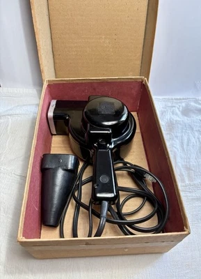 VTG Working Wahl Clipper Corp. Silent Blow Hair Dryer Black Bakelite W Box - Image 1 of 4