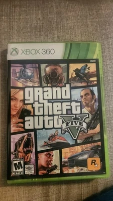 Grand Theft Auto V 5 Xbox 360 Complete CIB + Map Excellent Mint  - Image 1 of 4