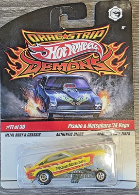 风火轮 DRAG STRIP DEMONS PISANO & MATSABURA ' 74 VEGA FUNNY 汽车 # 11 — 第 1/4 张图片