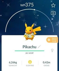 ✨#25 Shiny Pikachu, WM 2023 Pokémon Go✨ - Foto 1 di 2
