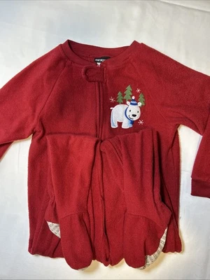 Niños Joe Boxer Invierno Footie Pijama Rojo Oso Polar Talla 6 Unisex Foto 1 de 4