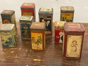 Lotto 9 differenti scatole  in latta  Cacao Primi’900-Anni’30 - Bild 1 von 10