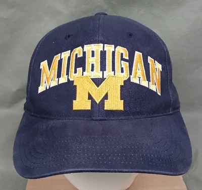Винтажная синяя кепка с ремешком Michigan Wolverines American Needle один размер NCAA - Изображение 1 из 4