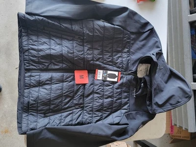 Мужская толстовка с капюшоном Hurley Wind Resistent средняя на молнии темно-синяя - Изображение 1 из 4