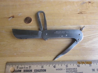 VTG G IBBERSON & CO ENGLAND BARLOW SHACKLER MARINER BOATING KNIFE W/MARLIN SPIKE - Image 1 of 4