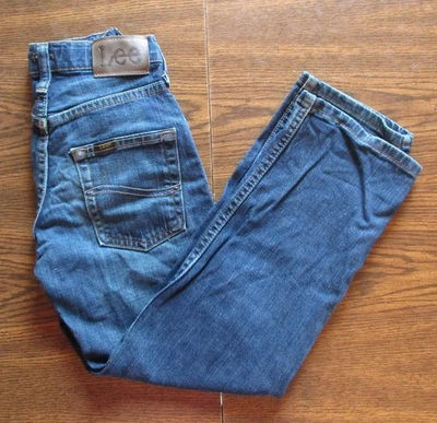 Джинсы из синей джинсовой ткани для мальчиков Lee прямые штанины размер 8 S - Изображение 1 из 3