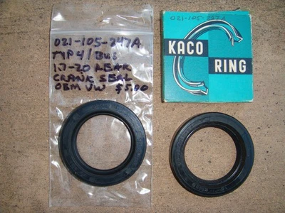 Volkswagen Bus/Vanagon, Type 4, 1700-1800-2000 German Front Crankshaft Seal - Image 1 of 3