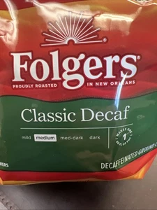 Folgers Filter Pack Coffee | Decaf Classic Roast | 0.9 oz Sealed Pack Of 10 - Picture 1 of 12