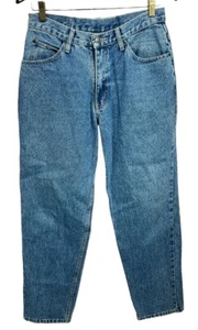 Pantalones de mezclilla Brittania vintage calce relajado para hombre 30x30 azul lavado años 90 - Imagen 1 de 7