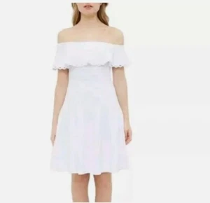 Ted Baker Mujer Dilpree Fuera del Hombro Patinador Drs - Ted 2 EE. UU. 6 - Imagen 1 de 2