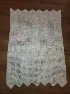 Coperta bambino/Afgano, pastello con rosa, blu e giallo 38x29 - Foto 1 di 2