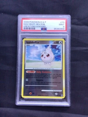 Pokemon Cards: Great Encounters Reverse Holo: Igglybuff 70/106 PSA 9 - Image 1 of 4