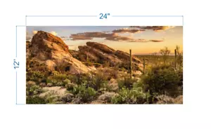 Terrarium Background Sunset over Rocks - vinyl graphic adhesive TR0009 - Picture 1 of 8