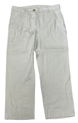 Pantalones cortos elásticos de mezcla de lino tostado Jill para mujer talla 8 nuevos con etiquetas $79 informales Foto 1 de 3