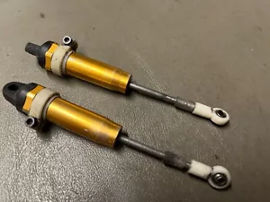 Vintage Team Associated RC10 Buggy Gold Anodized Aluminum Rear Shock Pair - Picture 1 of 1