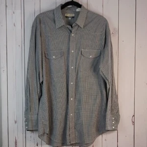 Camisa Western De Colección Oro Roper Perla A Presión Guinga Vaquero Ranchero Grande - Imagen 1 de 13