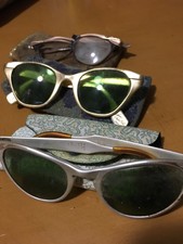 Rose Gold Tura Vintage 50s Cat Eye Glass Aluminum Metal Eyeglass Case Frame Lot