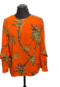 Warehouse Blouse Women Small Layered Sleeve Tunic Size 8 - Picture 1 of 12