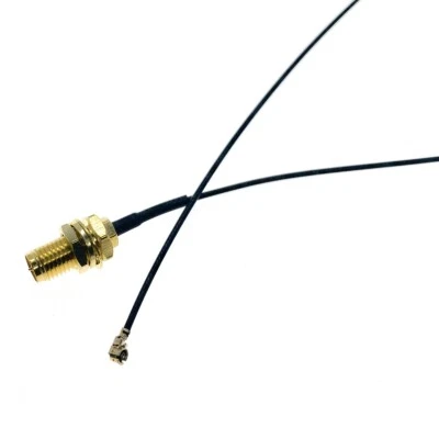 U.FL IPX to RP-SMA Female jack Nut Bulkhead Pigtail 1.13 Cable F PCI Wifi Card - Image 1 of 4