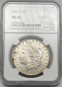 1901-O Morgan Silver $1 Dollar, NGC MS63 - BETTER IN HAND! - Picture 1 of 2