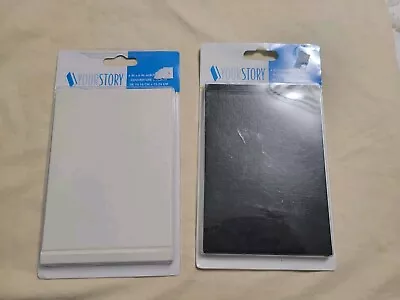 2 Your Story 4x6 Carpeta Álbum Cubierta Cuero Negro y Lino Blanco Textura Provo  Foto 1 de 4