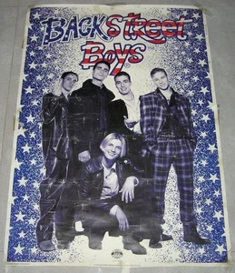 BACKSTREET BOYS Rare Original OFFICIAL HUGE POSTER 33"X24" 1996  - Picture 1 of 1