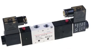 Pneumatikventil 5/3 Wege 230V 1/4" 1,5-8 bar 5/3 Wegeventil Mitte entlüftet - Bild 1 von 1