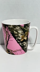 🔥Mossy Oak Pink Camo Coffee Cup Mug Break Up Infinity 16 ounces Hunting Cabin🔥 - Picture 1 of 2