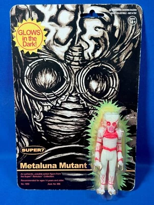 Figura de reacción METALUNA MUTANT Brilla en la oscuridad 4" BRILLA #1955 Super 7 ALIEN Foto 1 de 4