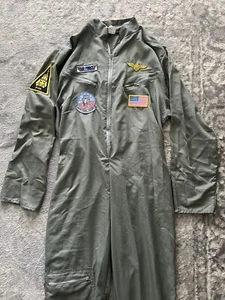 Military Flight Jumpsuit Halloween Cosplay U.S. Air Force Adult Spirit Costume - Picture 1 of 8