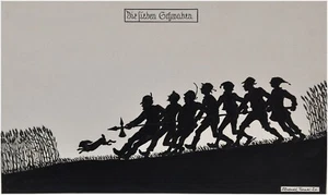 Elsbeth Forck - Imagen de sombra pintada a mano 1920 - Los siete suabos - Imagen 1 de 2