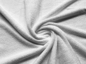 Microfiber Towelling Fabric Material Cleaning Cloth WHITE - Picture 1 of 5