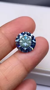 1.00 Ct Loose Natural Blue Diamond Solitaire Excellent Round Cut Certified Ring - Picture 1 of 12