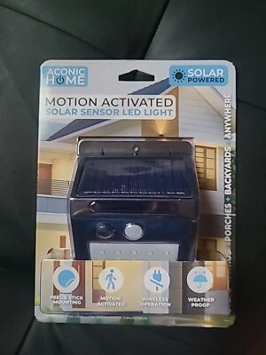 Aconic Home Motion Activated Solar Sensor Led Light - Image 1 of 4