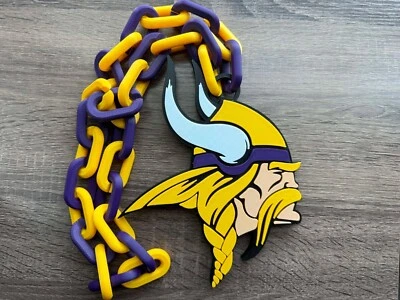 Collar de gran tamaño Minnesota Vikings, cadena Hype [Hecho a pedido] Foto 1 de 4
