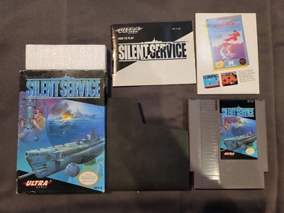 Silent Service for NES Nintendo Complete In Box Great Shape CIB - Image 1 of 4