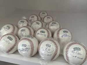 BOSTON RED SOX Single Signed Autograph 2018 World Series Logo Baseball LOT - COA - Picture 1 of 20