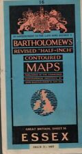 MAP ~ BARTHOLOMEW’S Revised ½” contoured map – ESSEX  Sheet 16. – ESSEX.  Paper