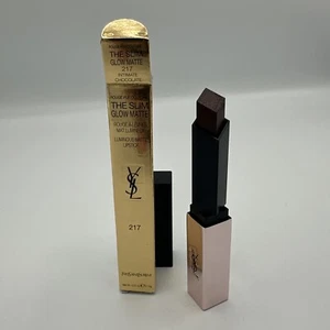 YSL Yves Saint Laurent The Slim Glow matte lipstick - 217 Intimate chocolate - Picture 1 of 2