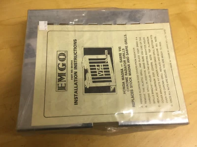 NOVO PROTETOR DE GRADE DE RADIADOR CROMADO EMGO HONDA MAGNA V45 ANO SABRE? PT#59-87510 - Imagem 1 de 4